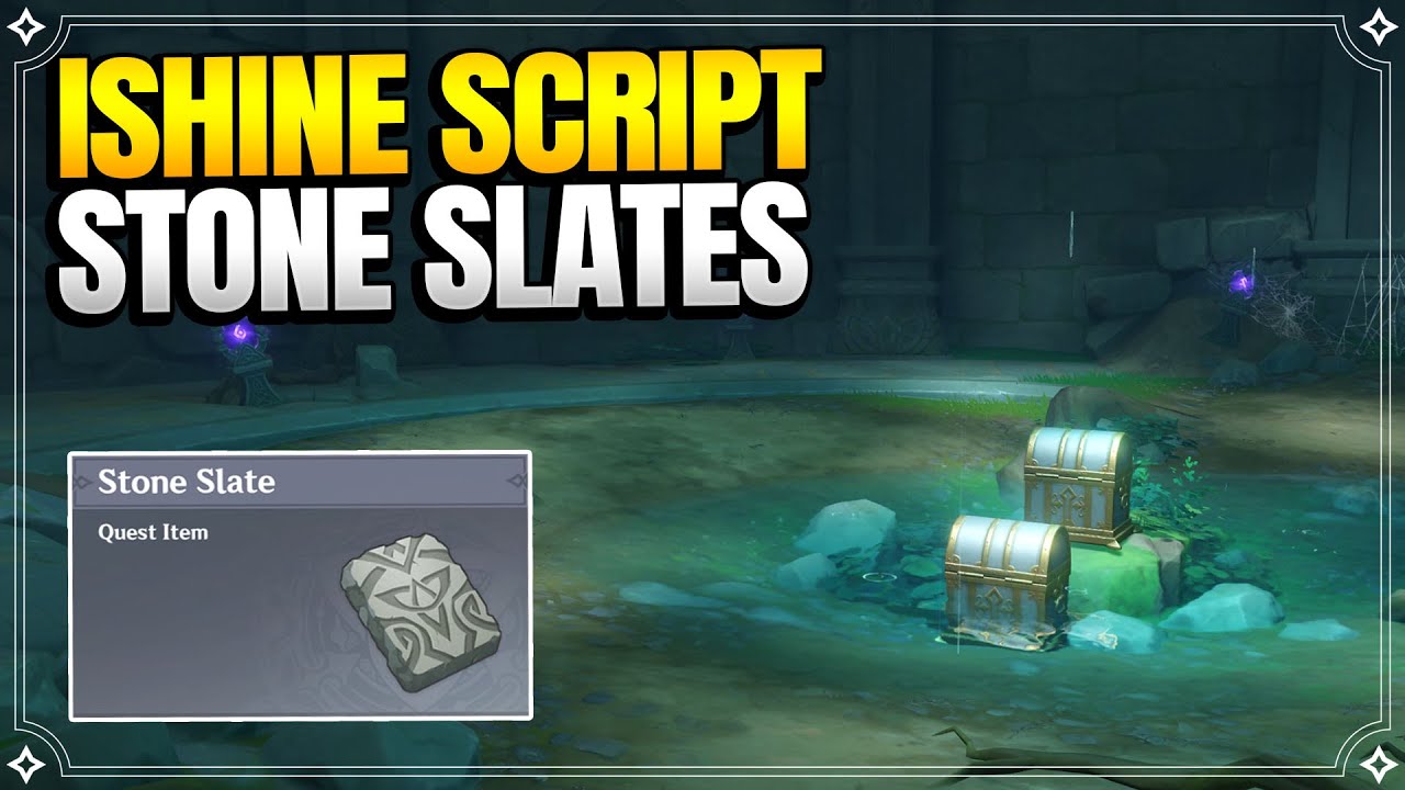 All 7 Stone Slate of Tsurumi Island | Ishine Script | World Quests and Puzzles |【Genshin Impact】