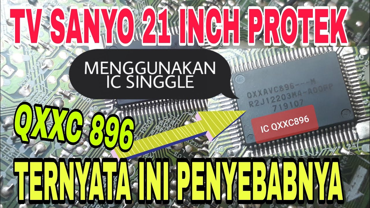 Tv sanyo 21 inch protek(Ic QXXAVC896)