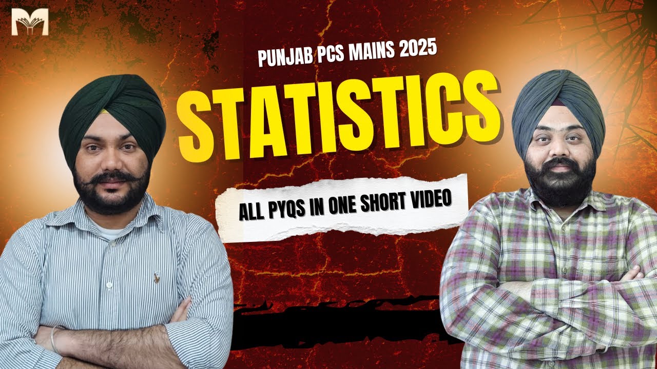 PUNJAB PCS MAINS | GS-III STATISTICS PYQs in One Video | Call 8054400797 or 81469 00797