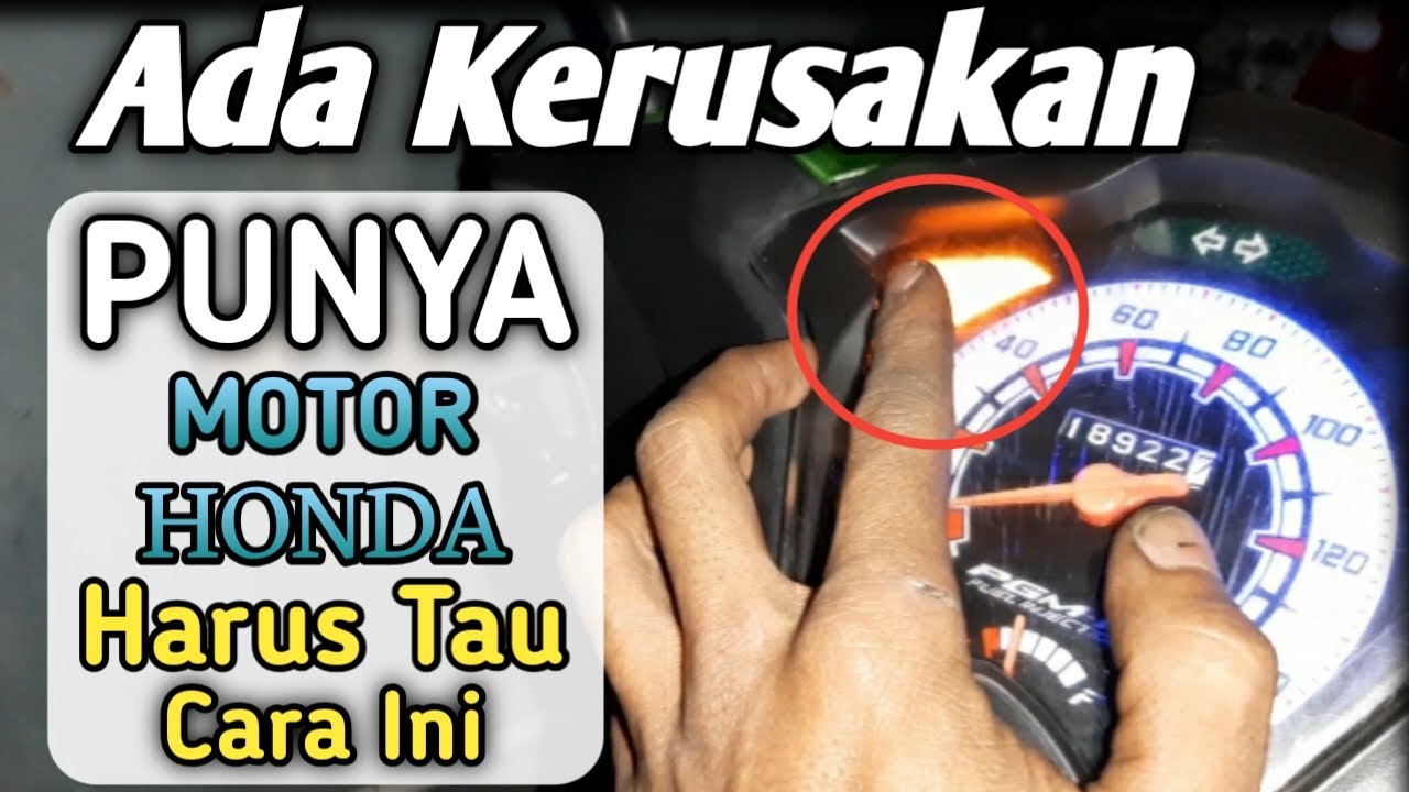 ATASI LAMPU MIL NYALA TERUS SAAT JALAN || Lebih Baik Tau Sebelum Kejadian Bang ( kode mil honda )