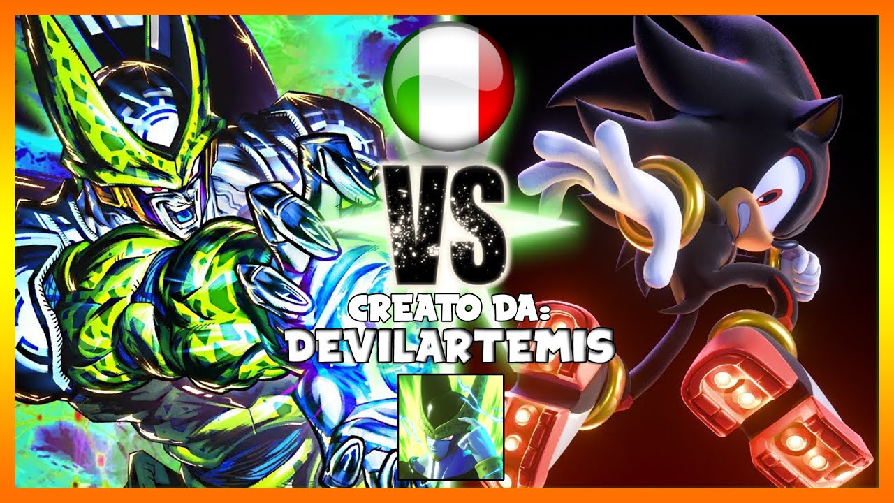 Perfect Cell Vs Shadow The Hedgehog (Parte 2) | DEVILARTEMIS ITA