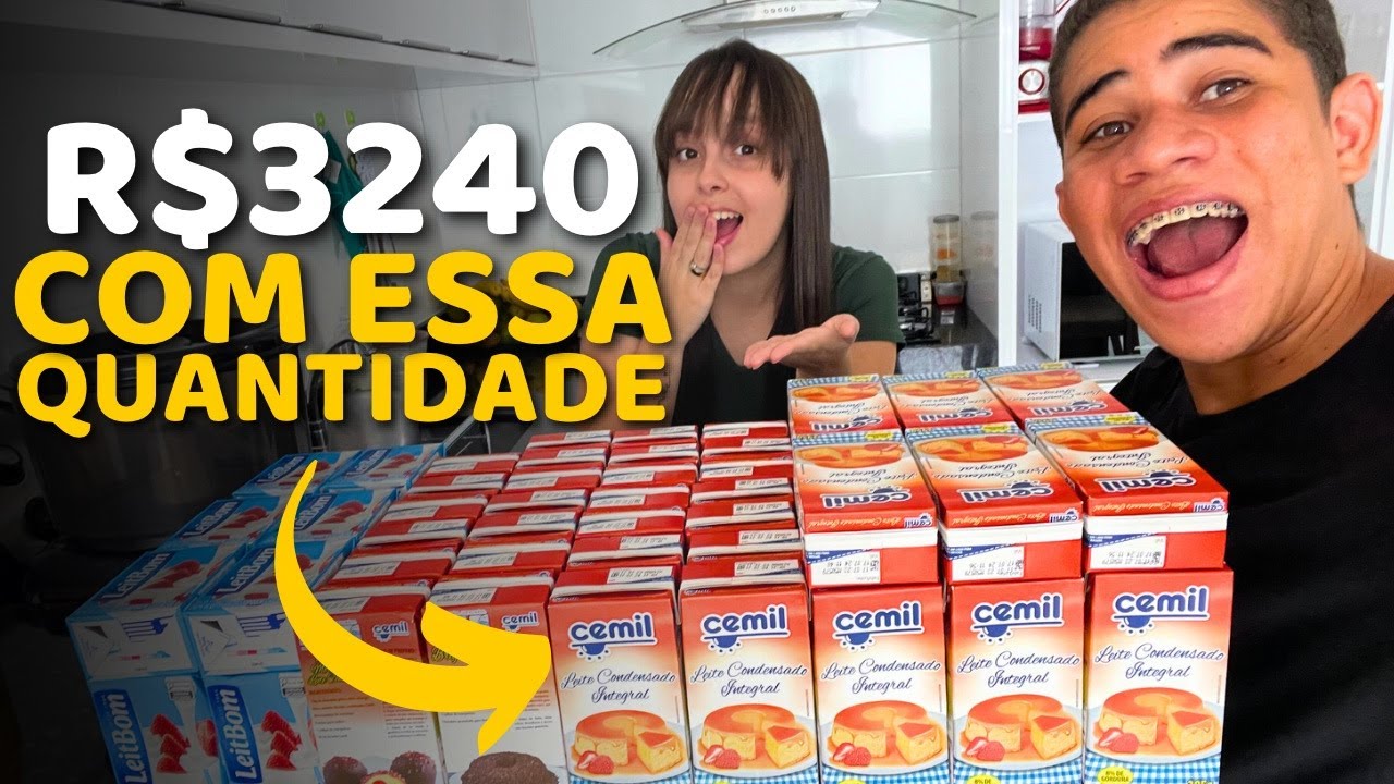 ESSA QUANTIDADE DE LEITE CONDENSADO FAZ A GENTE GANHAR MAIS DE 3MIL POR MÊS | BRIGADEIROS