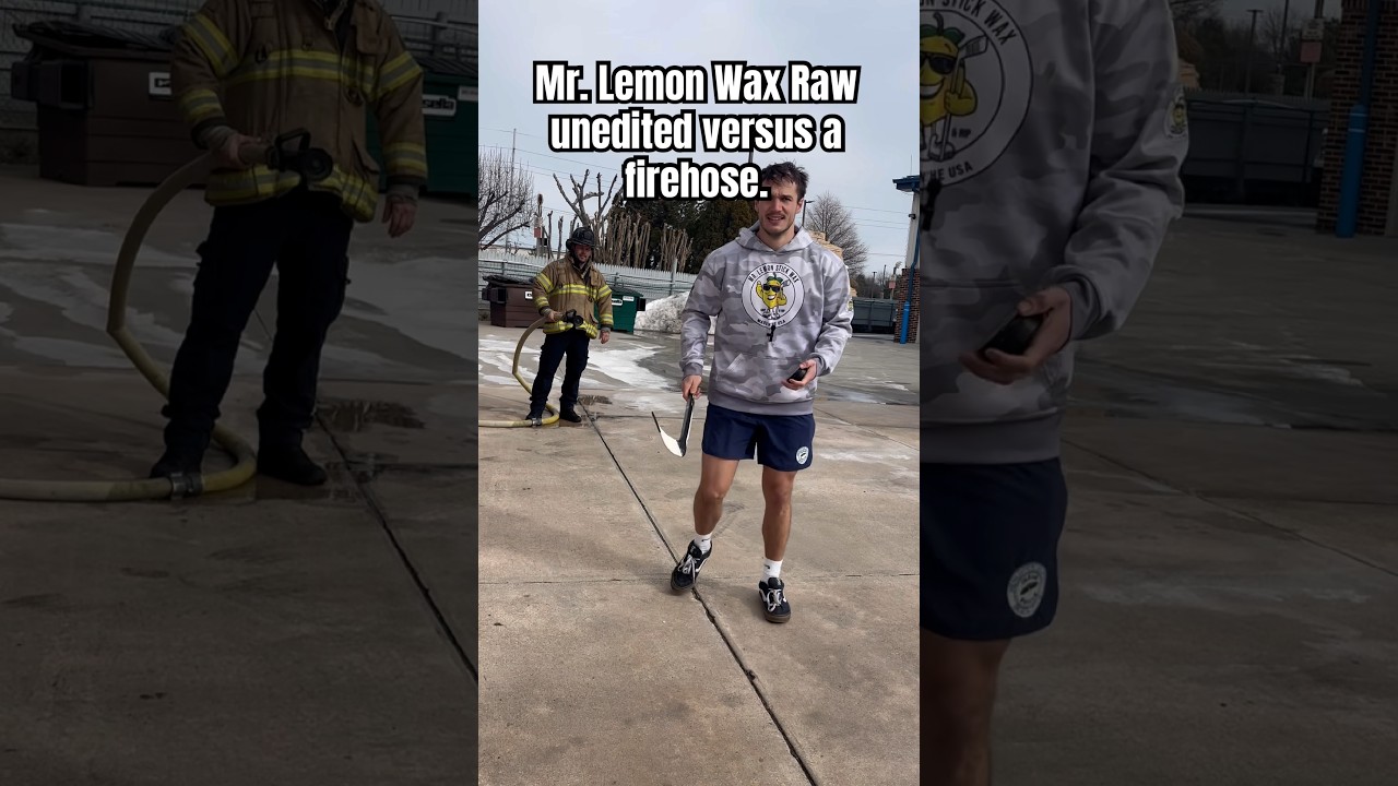 RAW FOOTAGE: Mr. Lemon Wax versus a firehouse. 