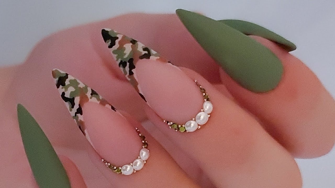 Camouflage Pattern-Nail Art Tutorial