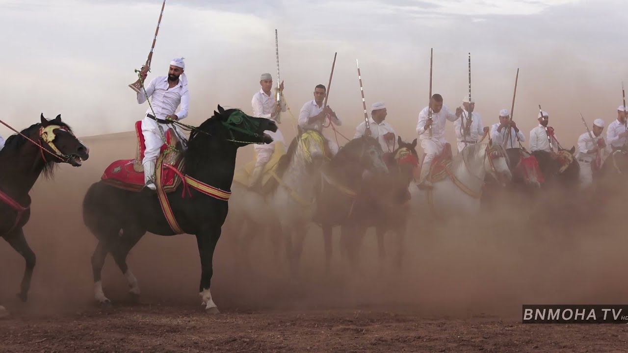 من نݣار قرب سوق السبت في ضيافة المقدم فيصل جوهاري مقدم سربة شباب اولاد عريف ، خيول جميلة tbourida