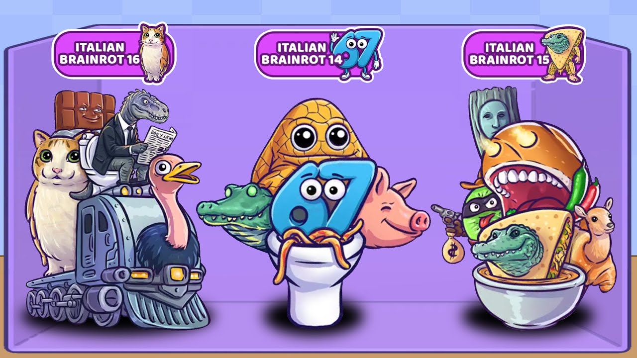 MERGE FELLAS: BRAINROT 14 15 16 Игровой процесс Прохождение Достижение максимального уровня ×2 Но...