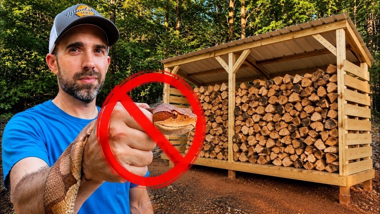 Most Firewood Sheds Attract Snakes... So I Built Mine Differently