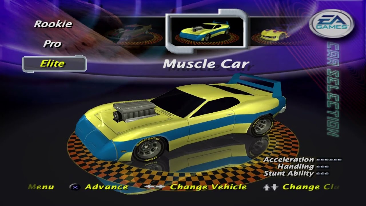 Rumble Racing PS2 All cars list