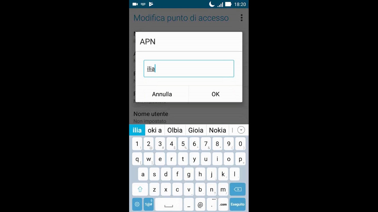 Configurazione Apn Iliad [2018]