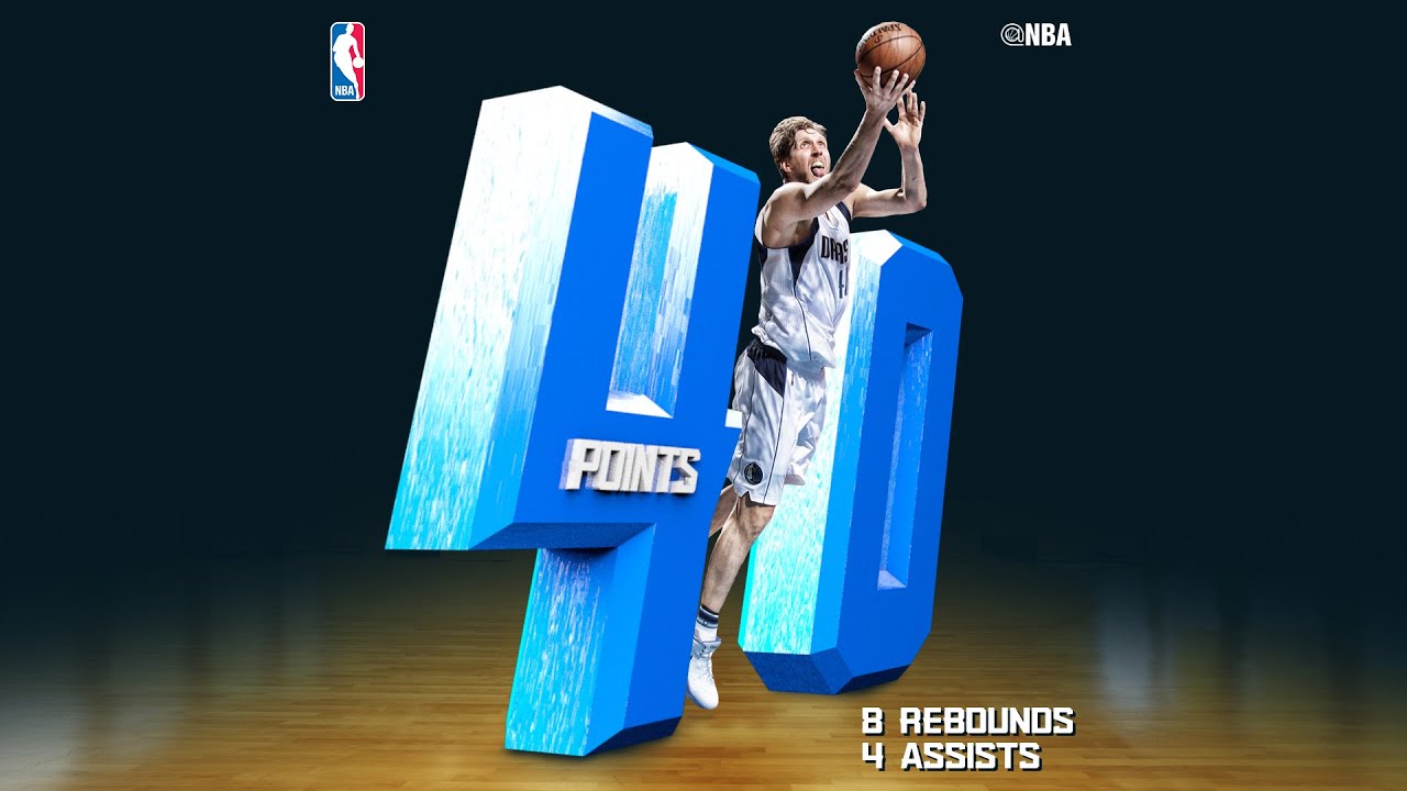 Dirk Nowitzki Drops 40 on the Trail Blazers