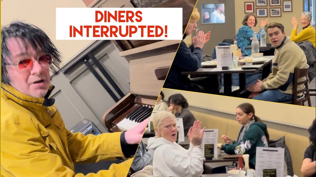 Random Street Dude RUDELY INTERRUPTS Diners (in restaurant)