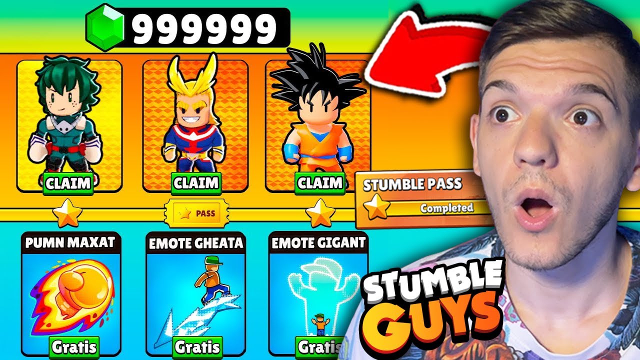 AM COMPLETAT NOUL PASS MODIFICAT DUPA 1 AN DIN STUMBLE GUYS!