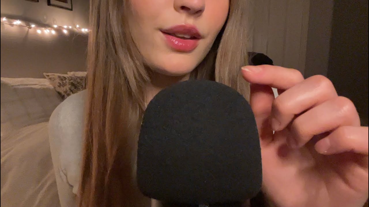 asmr almost touching (TINGLY VISUALS + mouth sounds)