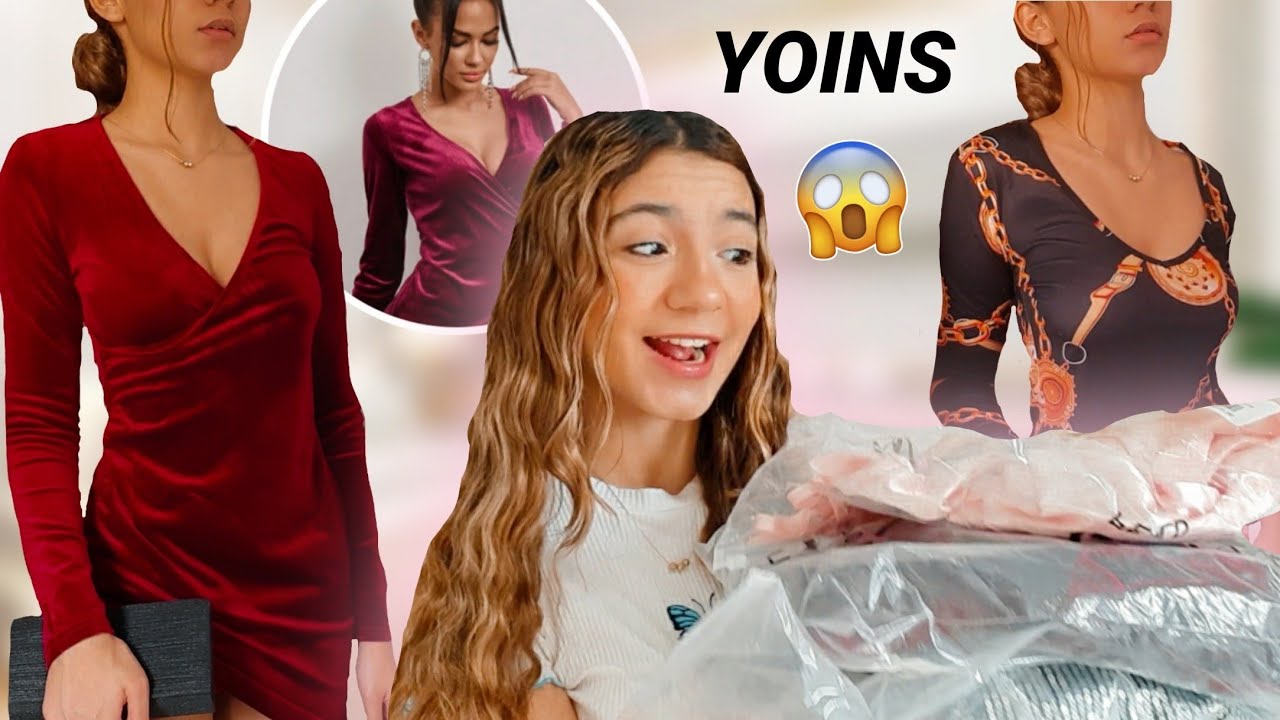 PROVANDO VESTIDOS DE FESTA DA YOINS - try on haul