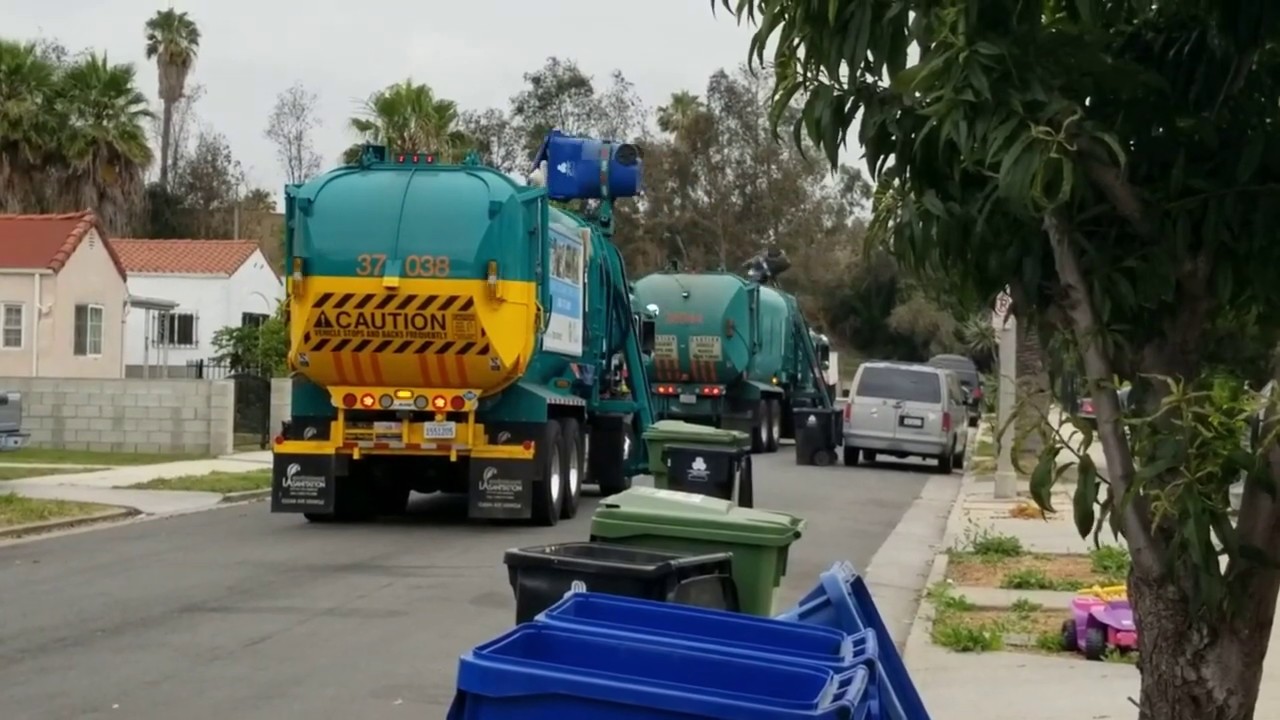 Trashday in South Central Los Angeles