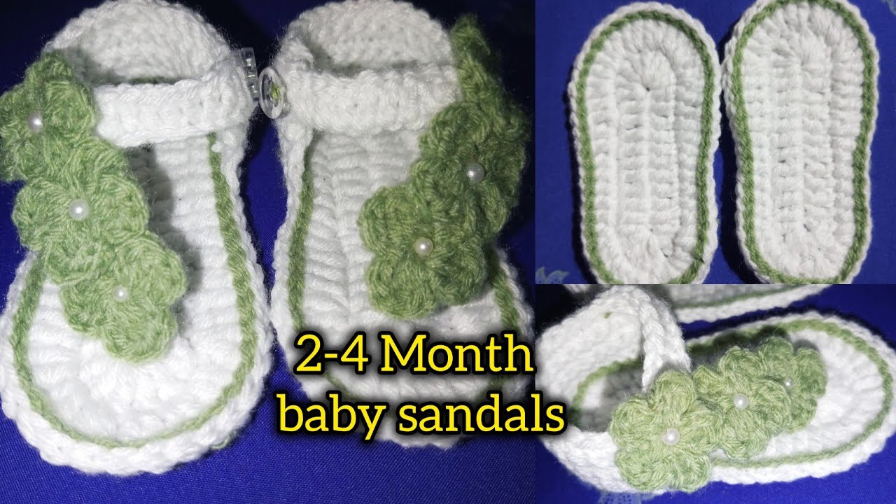 2-4 Months baby woolen sandals❣️#babysandal #woolenwork #sonalikabiraj 