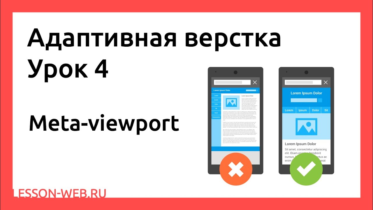 Адаптивная верстка. Урок 4. Meta-viewport