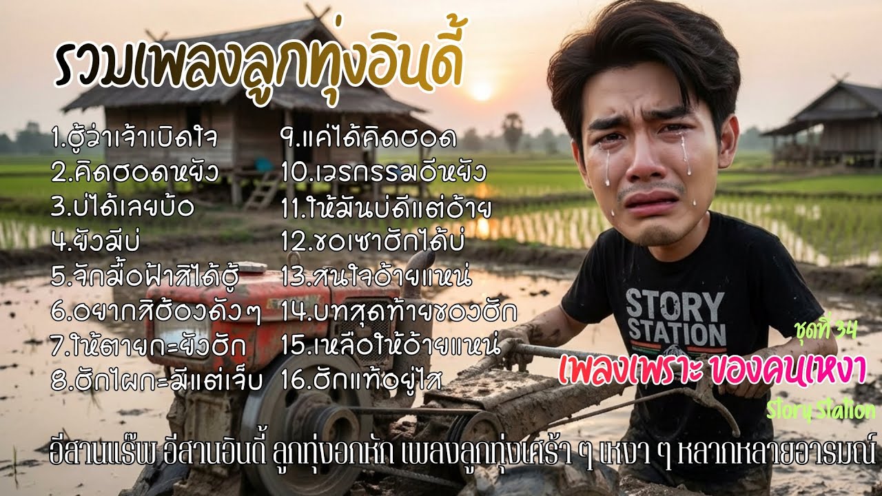 รวมเพลงลูกทุ่งอินดี้ เพลงเพราะ ของคนเหงา ชุกที่ 34 ฮู้ว่าเจ้าเบิดใจ