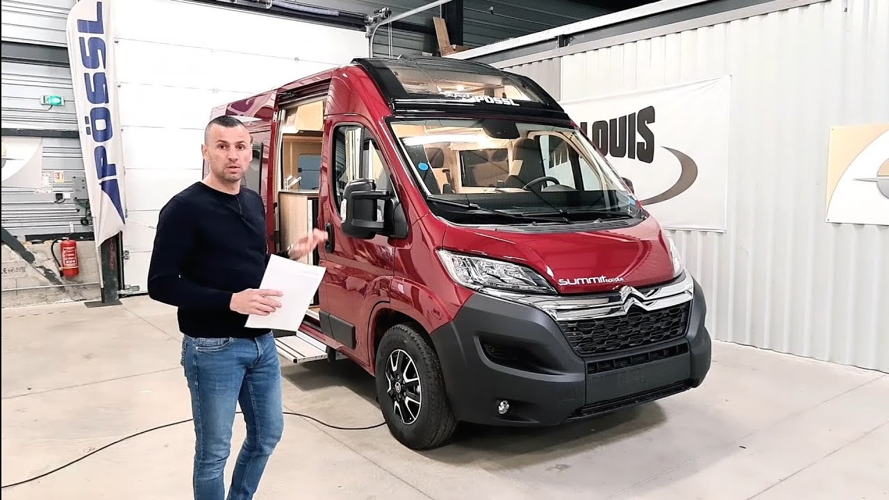 Camping-car fourgon pössl summit 600 plus modele 2022 douche vario et skyroof