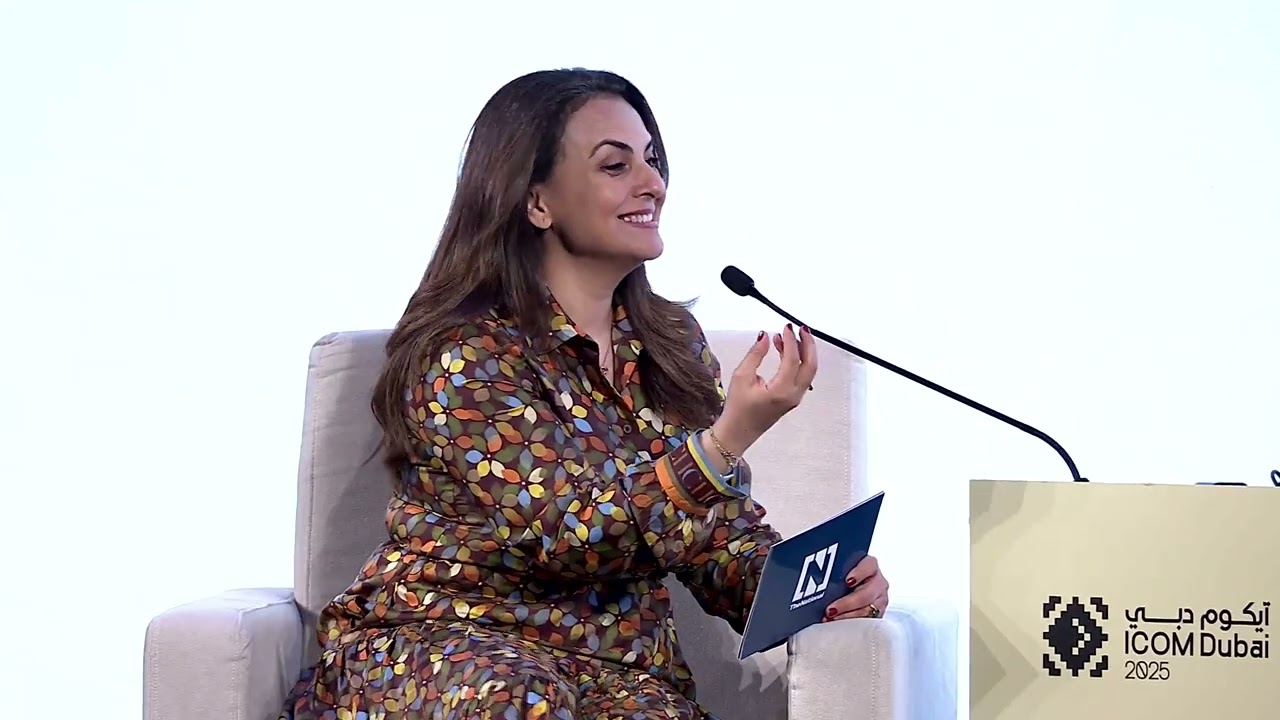 A panel discussion during ICOM Dubai 2025 جلسة حوارية ضمن فعاليات آيكوم دبي