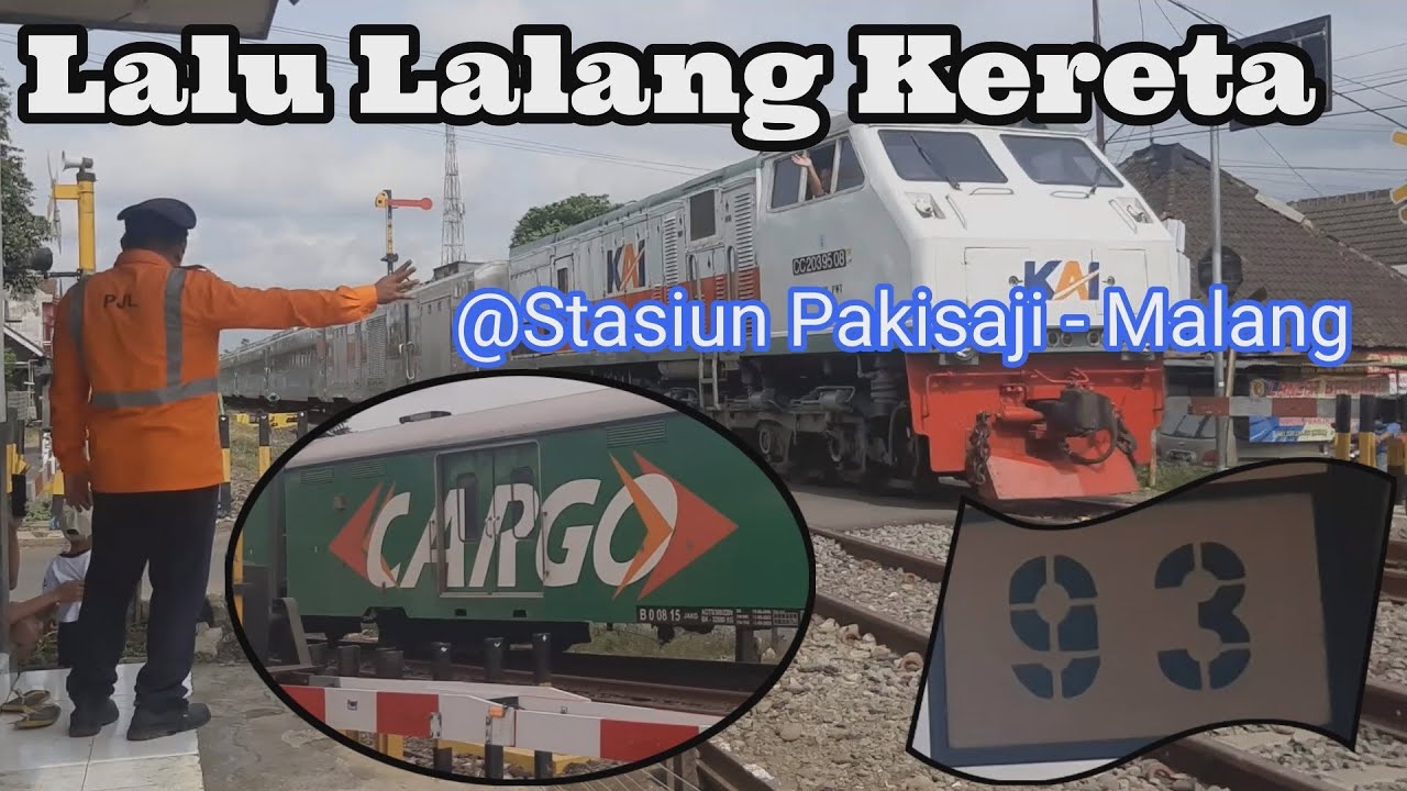 LALU LALANG KERETA API DI PAKISAJI JUNI 2024