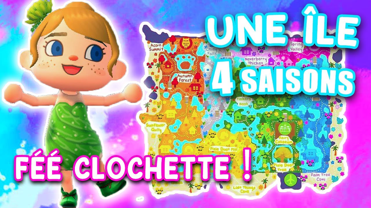 Une île 4 SAISONS FÉÉRIQUE Animal Crossing New Horizons  #acnh