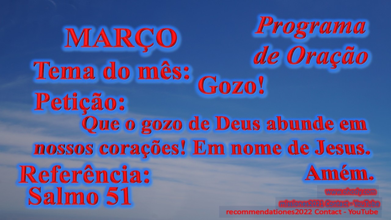 O gozo de Deus! - Programa de Oração com música instrumental - Português