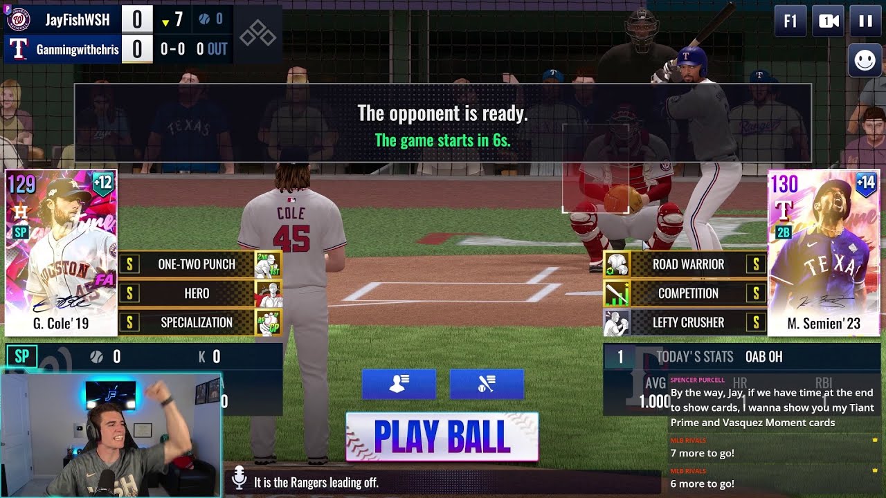 MLB Rivals | FA Signature Gerrit Cole's GRAND DEBUT! (ft. Ganmingwithchris) #mlbrivals