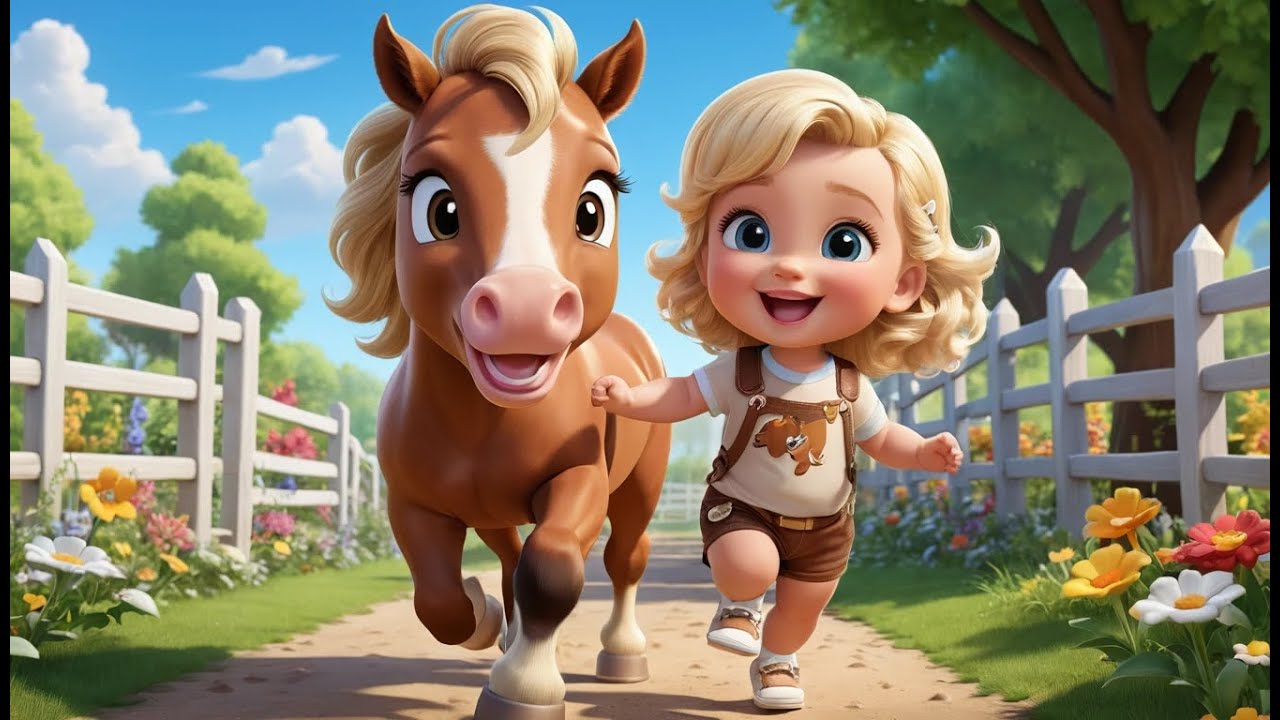 Little Horse Trot Trot Trail | Fun Kids Song | Playful Counting & Adventure Rhyme