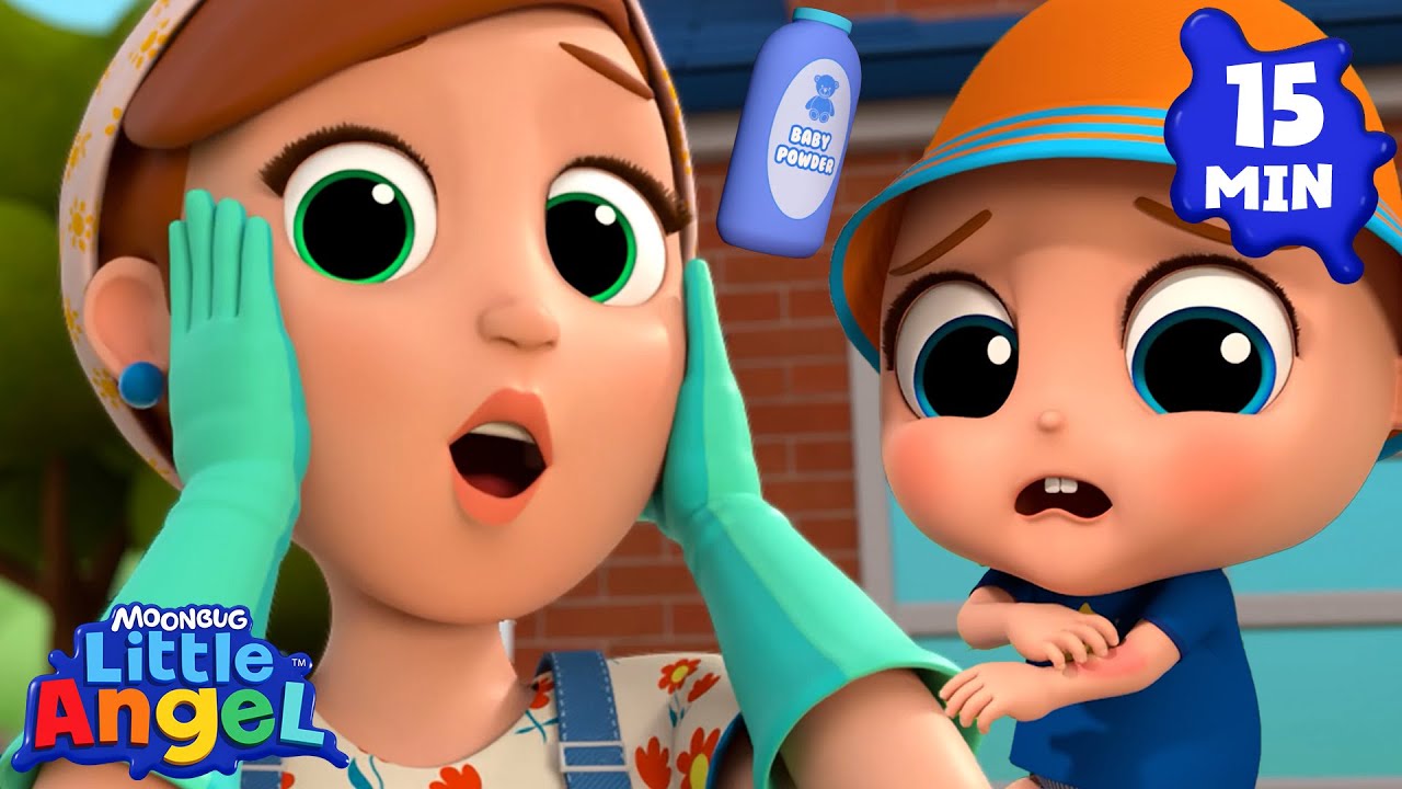 Why Is My Skin So Itchy? 😲| Little Angel | Super Moms | Nursery Rhymes and kids songs 🌸
