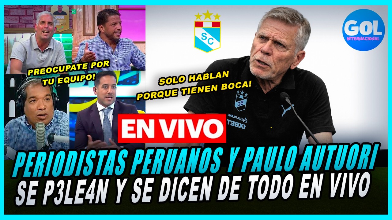 P3L34 entre PAULO AUTUORI y PERIODISTAS PERUANOS EST4LLO en VIVO y se dijeron de TODO RECIÉN EMPIEZA