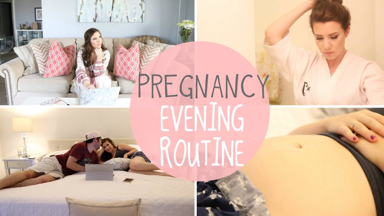 My Pregnancy Evening Routine | hayleypaige