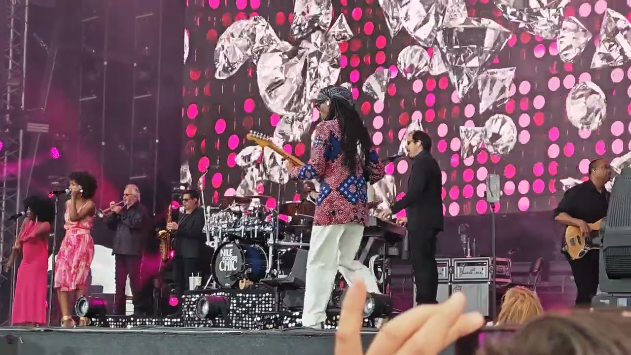 Nile Rogers performing Material Girl by Madonna at the Duran Duran gig Chelmsford 5th July 2025.
