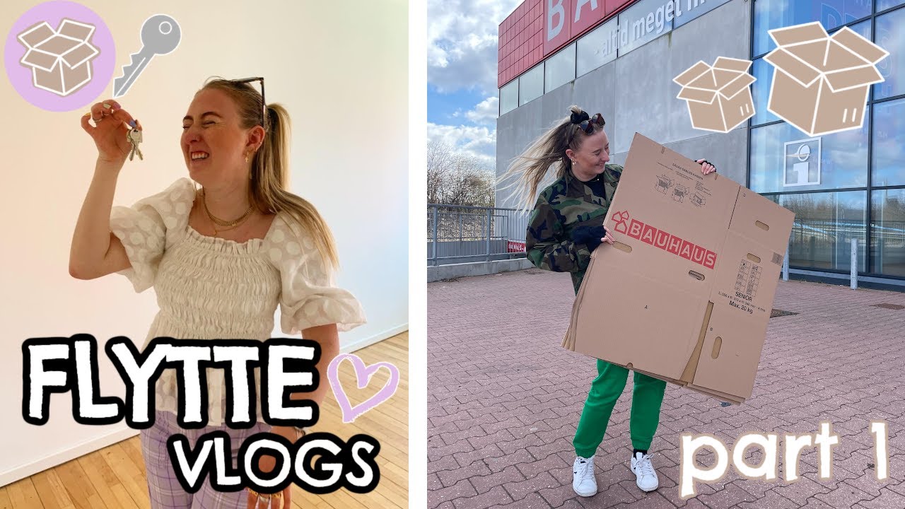 FLYTTEVLOG PART 1 | Tom lejlighedstour, pakker min lejlighed ned og maling!😇📦