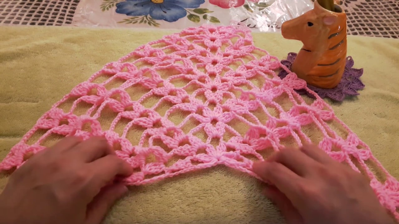 MUESTRA PARA TEJER CHAL ANITA A CROCHET