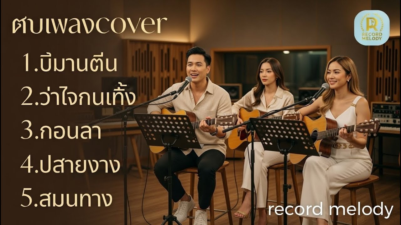 รวมเพล Acoustic Cover สดบรรยากาศชิล เสียงร้องละมุน กีตาร์อบอุ่น | record melody