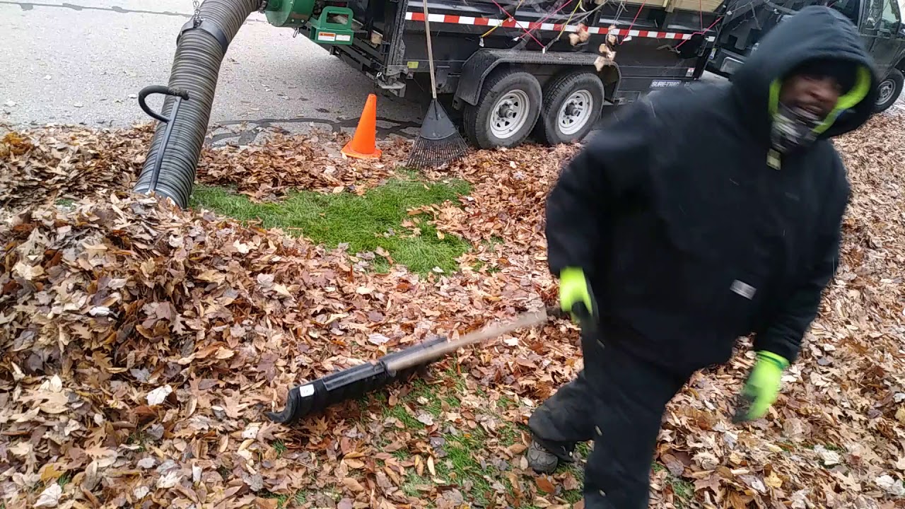 Leaf removal 18 horsepower billy goat goes to work