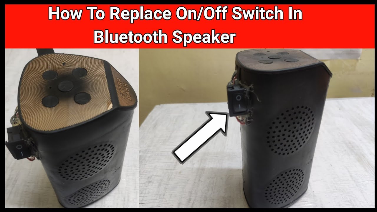 How To Replace On/Off Switch In Bluetooth Speaker | Bluetooth Speaker Repair |