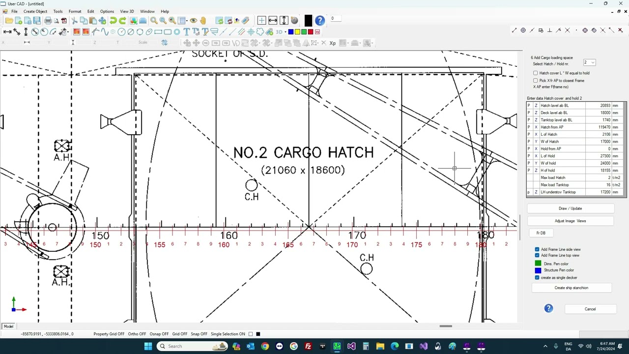 LPC Create Ship stanchions from bitmap drawing