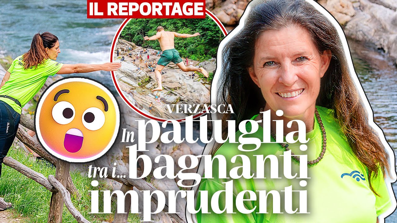 😯🌊 Metti un giorno in Val Verzasca tra bagnanti ⛑️ un po’ imprudenti 🏝️🏞️