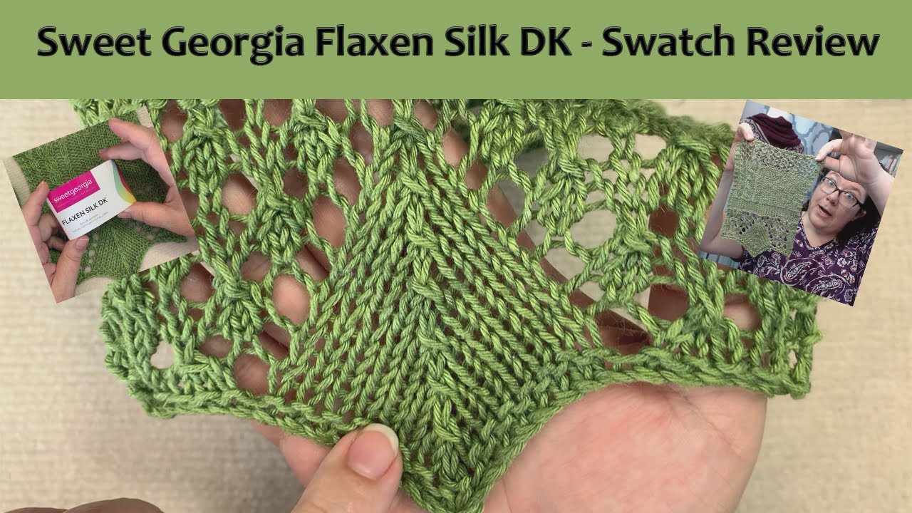 Sweet Georgia Flaxen Silk DK Silk Linen Yarn Review from Eat Sleep Knit August Unboxing