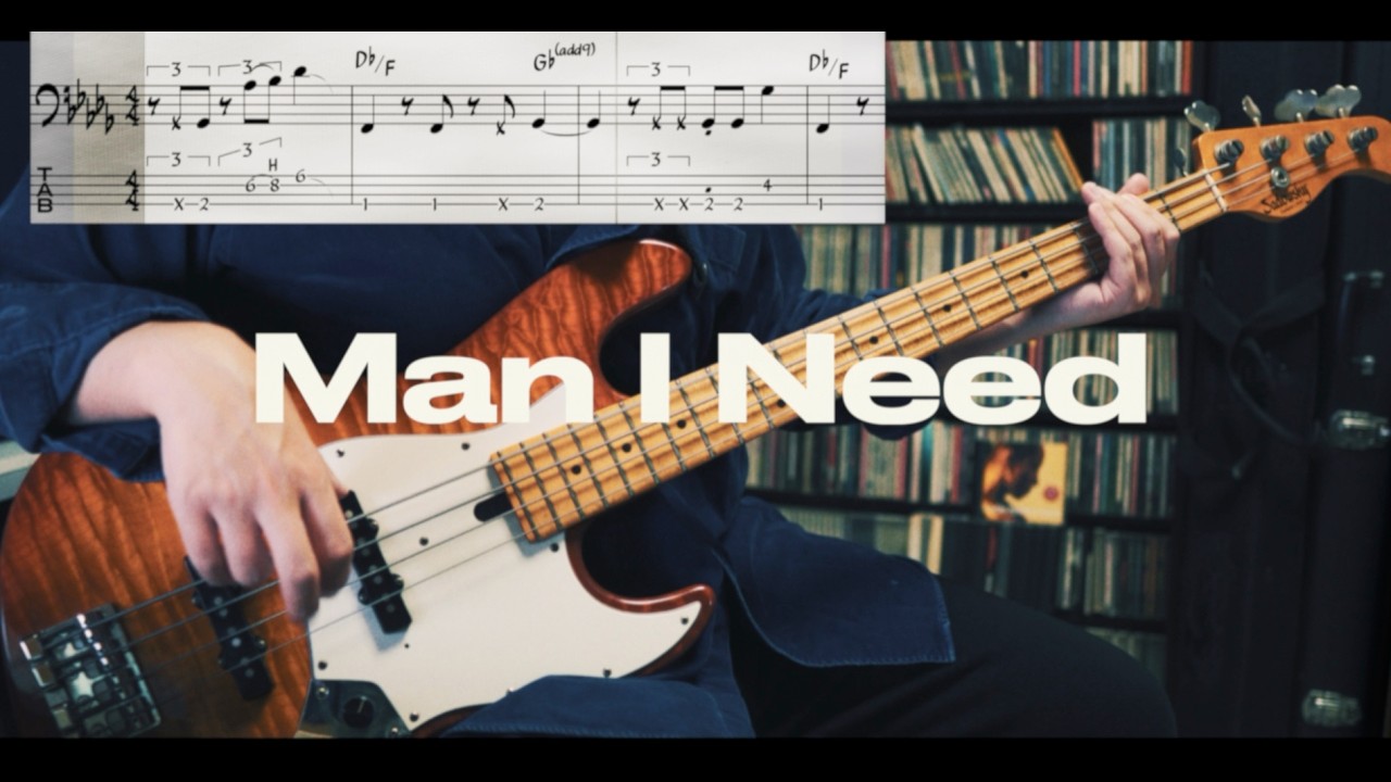 Olivia Dean - Man I Need (Bass Cover with TABs) *Get the PDF on Patreon