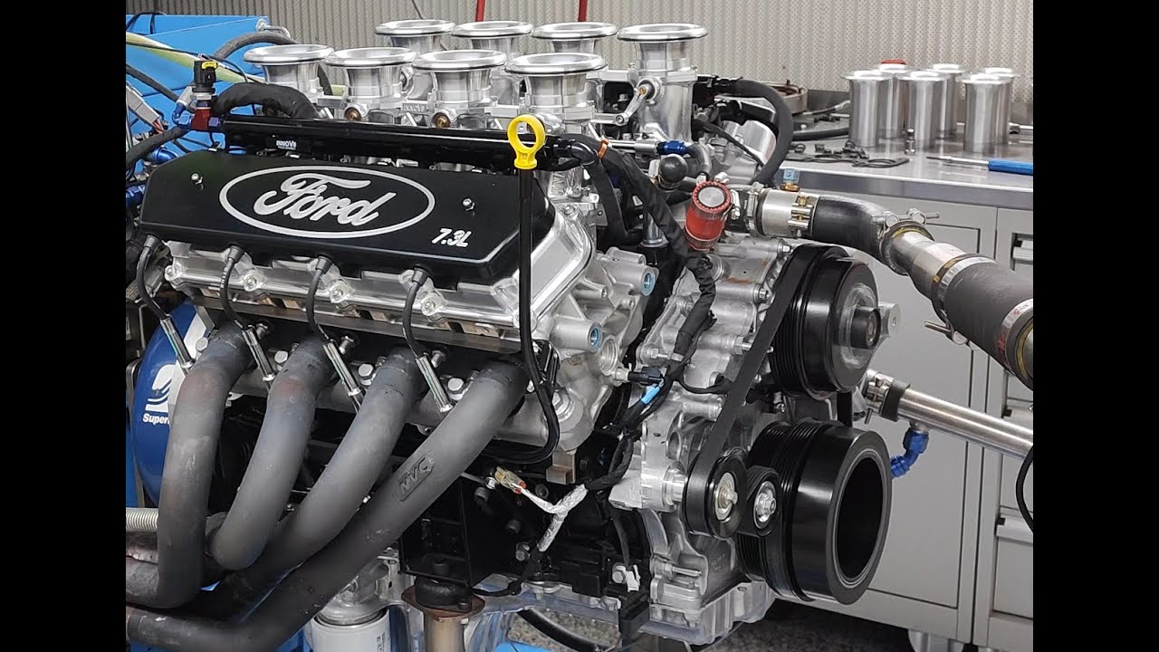 Ford 7. 3 Godzilla cam swapped with 8 stack Cobra package street use.