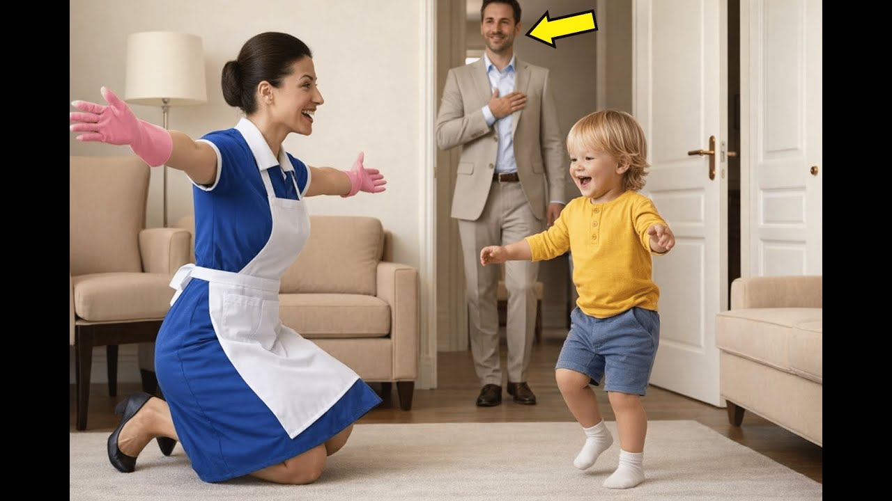 Pai milionário instalou câmeras para espionar a babá… o que o filho fez chocou a todos! 😱