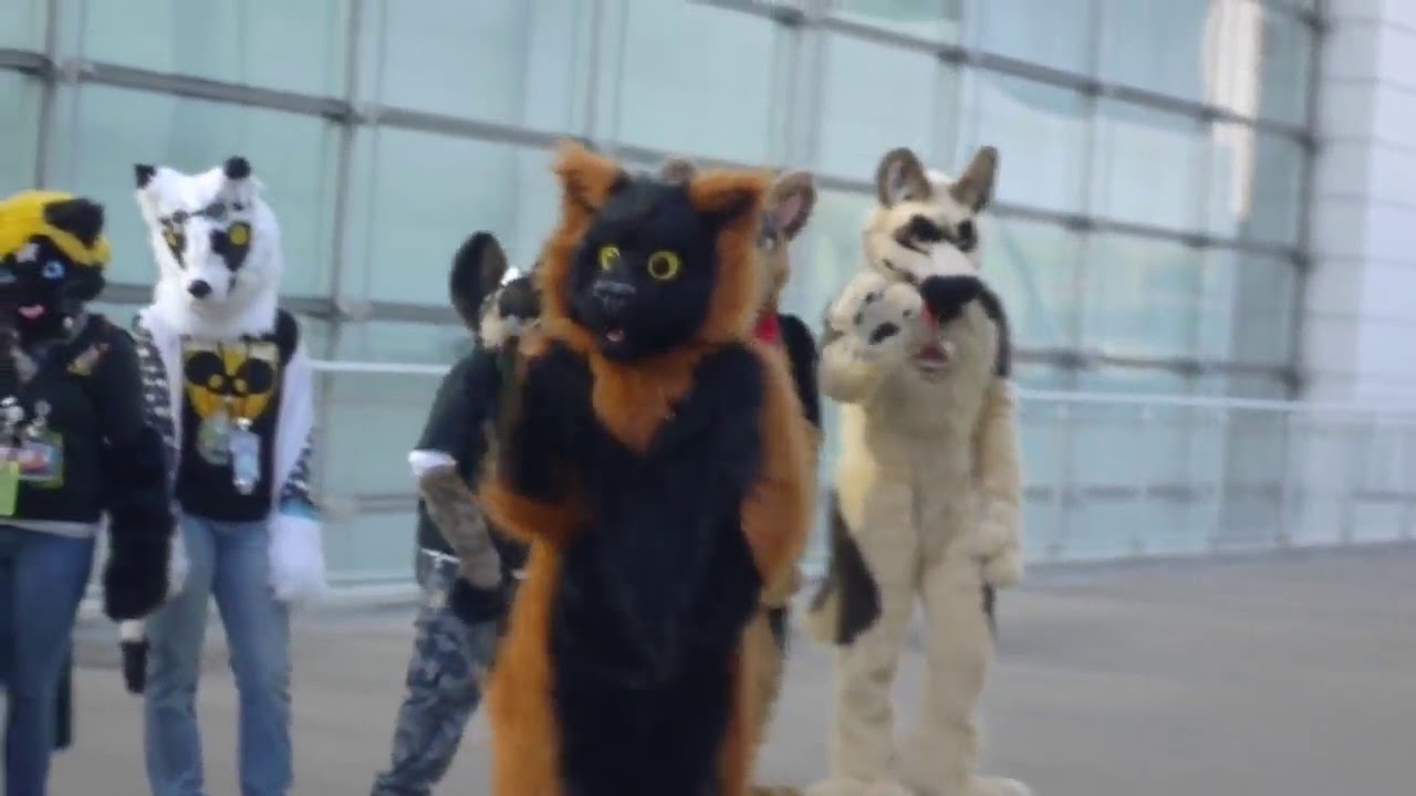 Anthrocon 2012 Rooftop Fursuit Dance Session