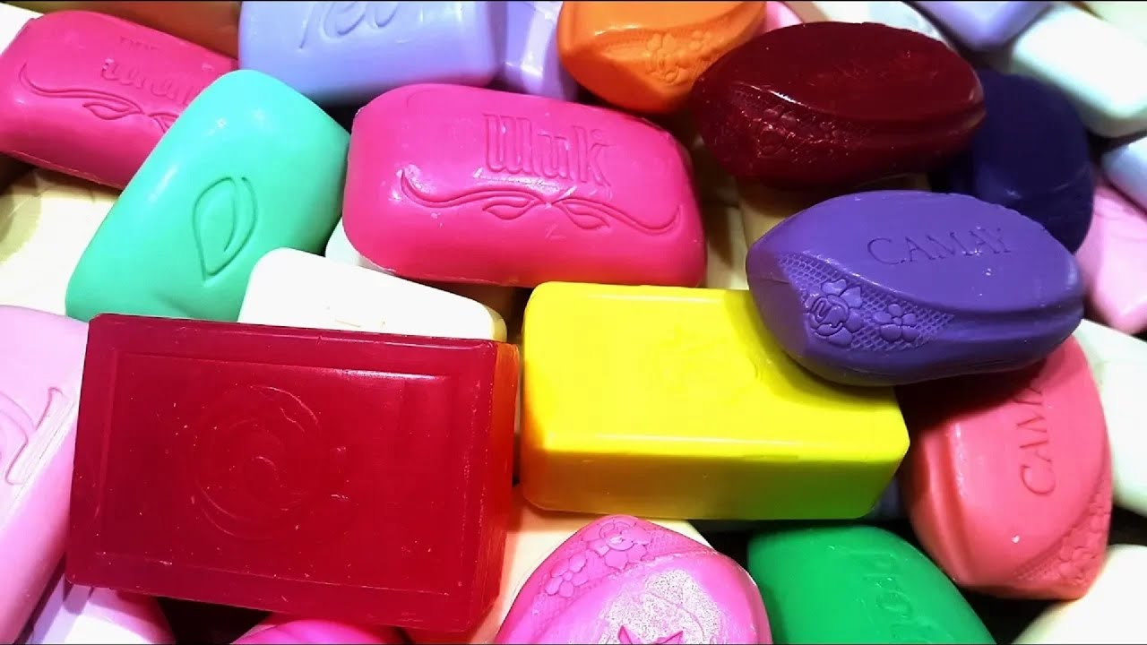 CUTTING DRY AND CRUNCHING SOAP asmr   Pезка сухого хрустящего мыла SO SATISFYING साबुन asmr 1