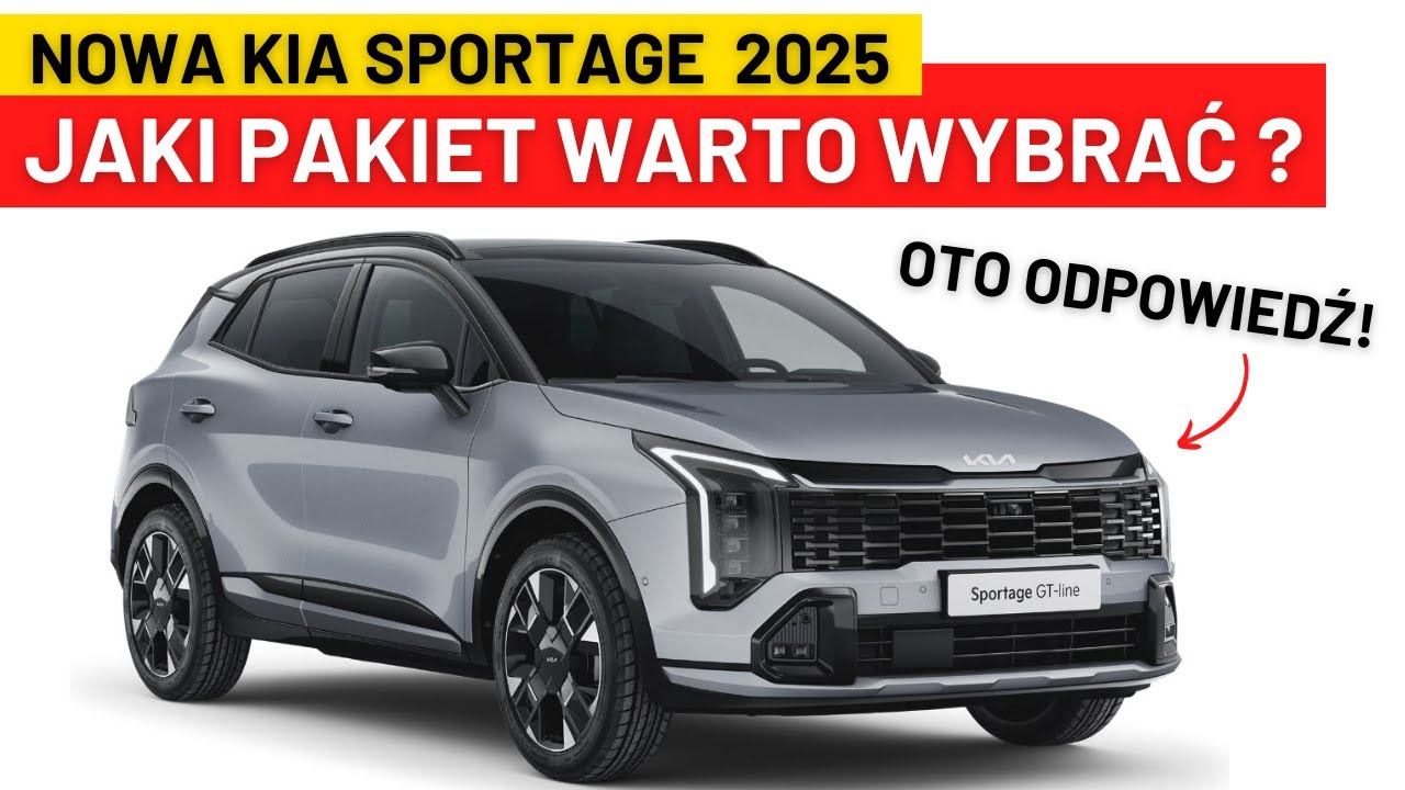 KIA SPORTAGE 2025 - PAKIETY WYPOSAŻENIA