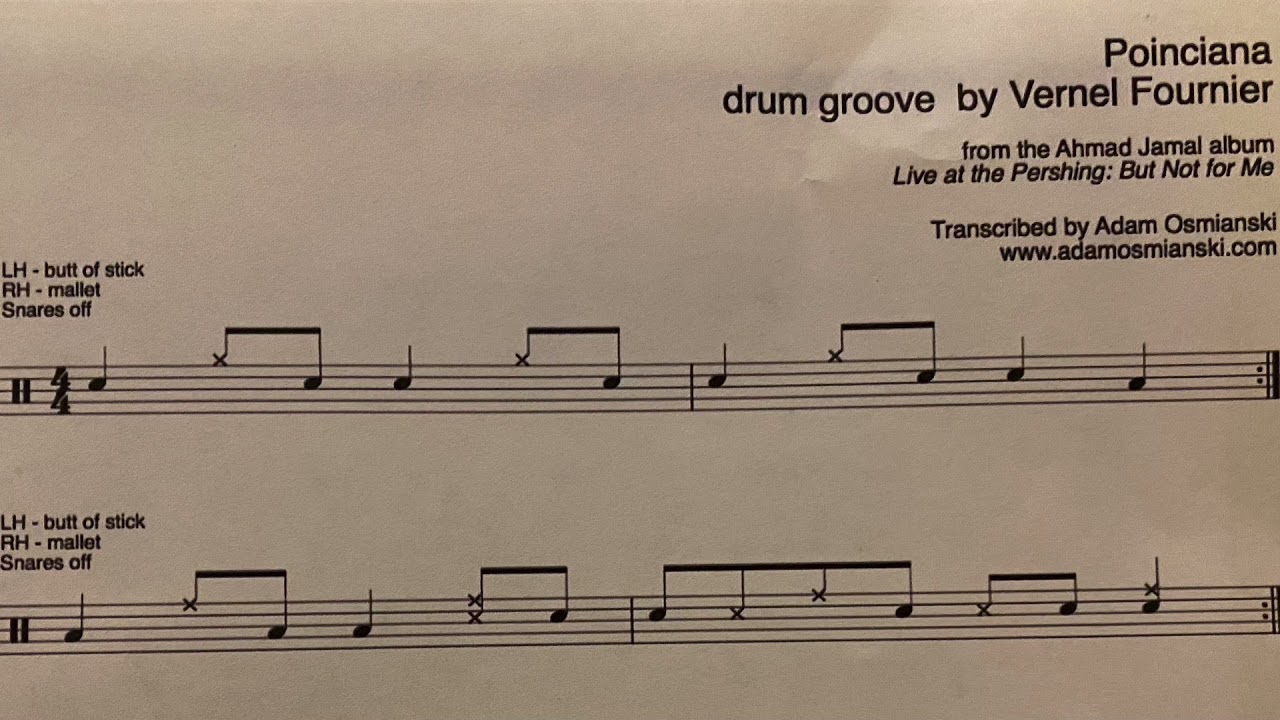 Two variations on the Poinciana beat
