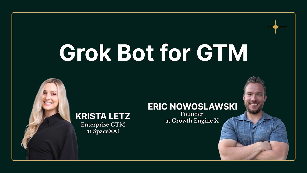 Grok Bot для GTM с Кристой Летц (Ent GTM, SpaceXAI) и Эриком Новославски (основатель, GrowthEngineX)