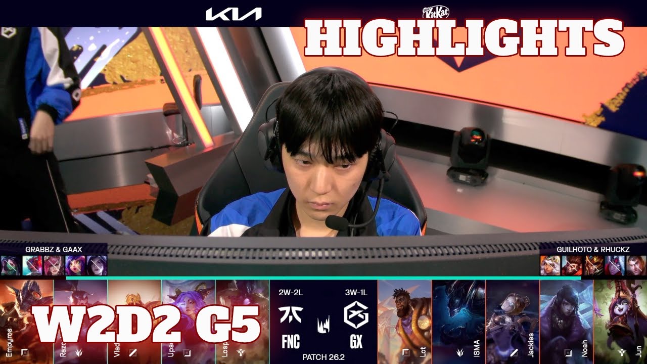 FNC vs GX - Highlights | Week 2 Day 2 LEC Versus 2026 | Fnatic vs GIANTX W2D2